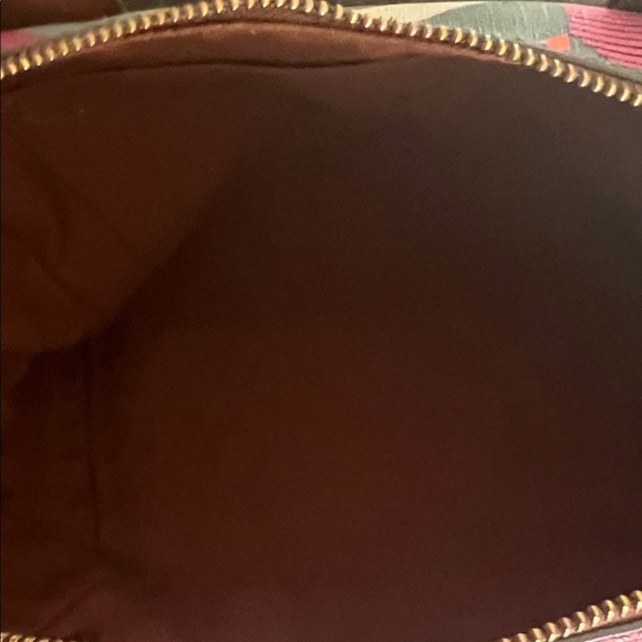 Fossil Chevron Satchel with Brown Accents - Picture 2 of 4